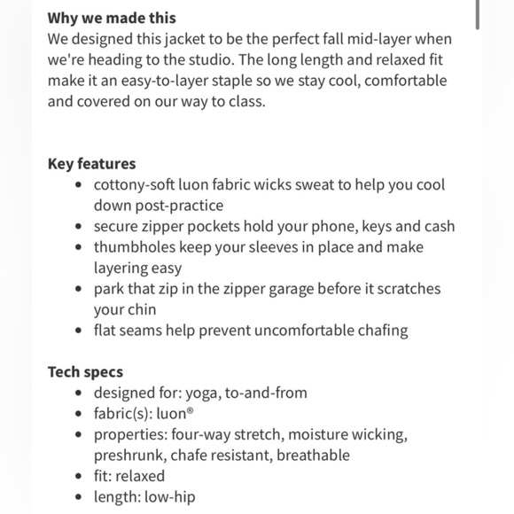 LULULEMON Nice Asana Jacket- Plum/ Size 6 - Picture 9 of 9